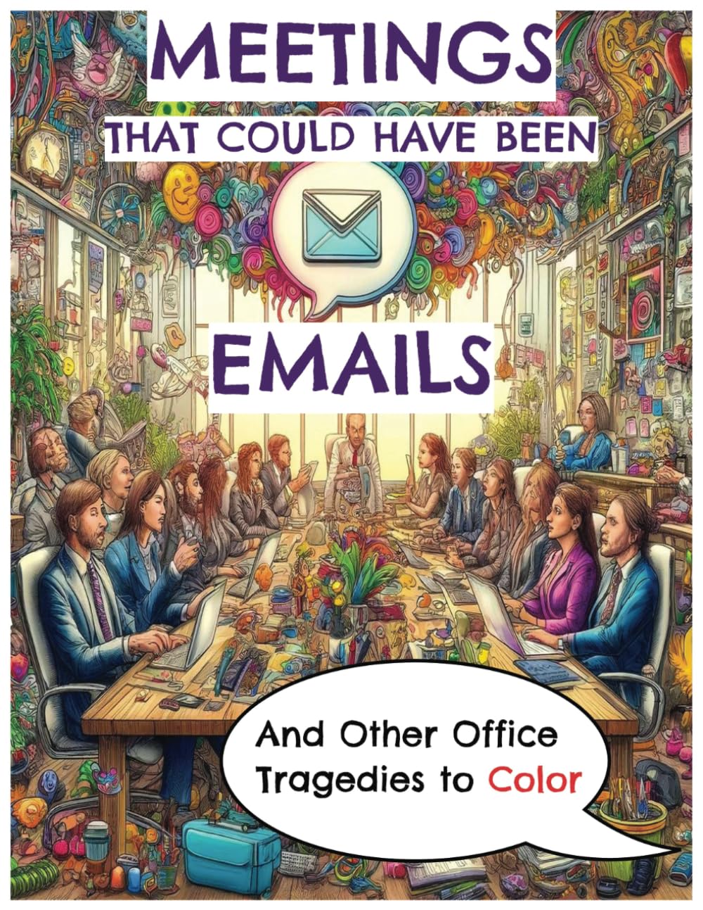 Meetings That Could Have Been Emails: And Other Office Tragedies to Color (Independently published)
Meetings That Could Have Been Emails: And Other Office Tragedies to Color (Independently published)