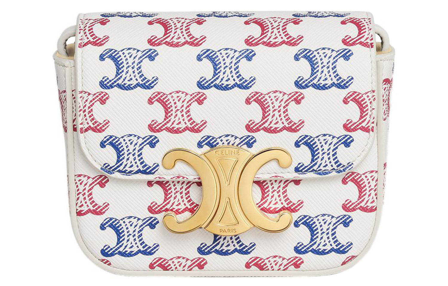 Сумка мини через плечо Triomphe Canvas с вставками из телячьей кожи, женская, синий/красный/белый CELINE
Сумка мини через плечо Triomphe Canvas с вставками из телячьей кожи, женская, синий/красный/белый CELINE