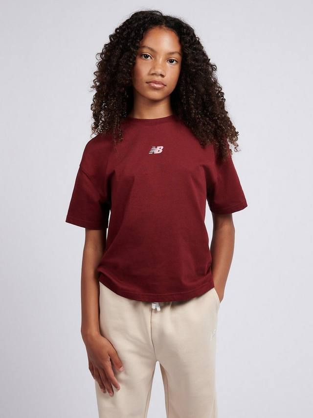 Детская хлопковая футболка с короткими рукавами свободного кроя New Balance, Monarch Burgundy
Детская хлопковая футболка с короткими рукавами свободного кроя New Balance, Monarch Burgundy