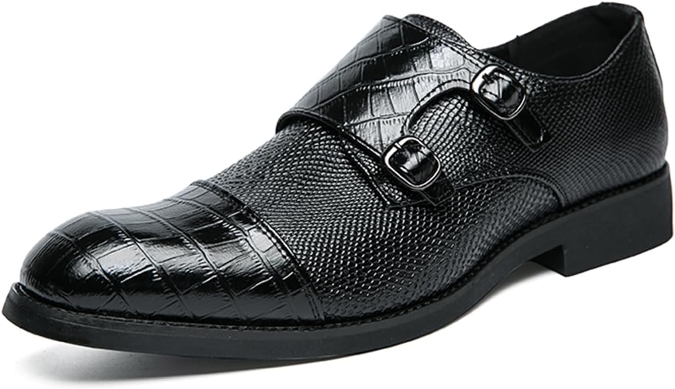 Мужские кожаные лоферы с двойной пряжкой Monk Strap для официального и делового стиля Abborora, черный
Мужские кожаные лоферы с двойной пряжкой Monk Strap для официального и делового стиля Abborora, черный