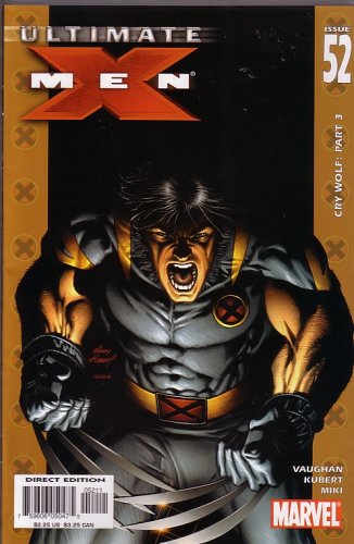 ULTIMATE X-MEN, VOL 1 #52 (COMIC BOOK): CRY WOLF PART 3 (MARVEL COMICS)
ULTIMATE X-MEN, VOL 1 #52 (COMIC BOOK): CRY WOLF PART 3 (MARVEL COMICS)