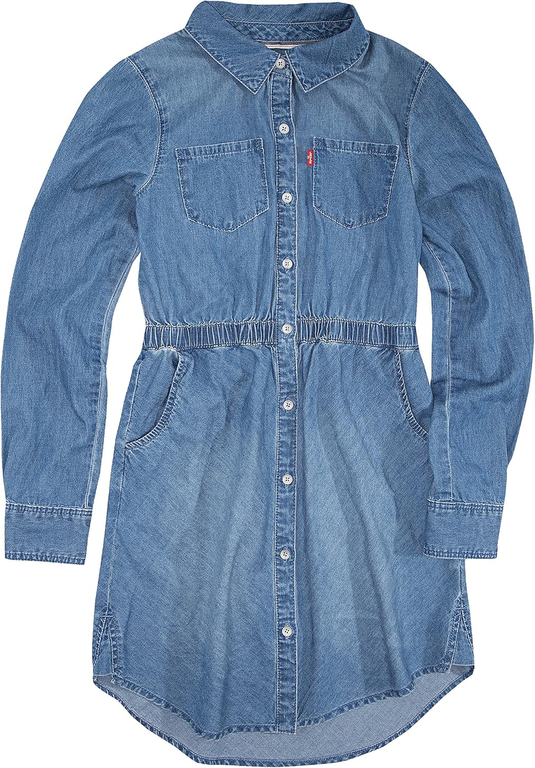 Джинсовое платье в стиле вестерн с длинными рукавами для девочек Levi's, Medium Clean
Джинсовое платье в стиле вестерн с длинными рукавами для девочек Levi's, Medium Clean