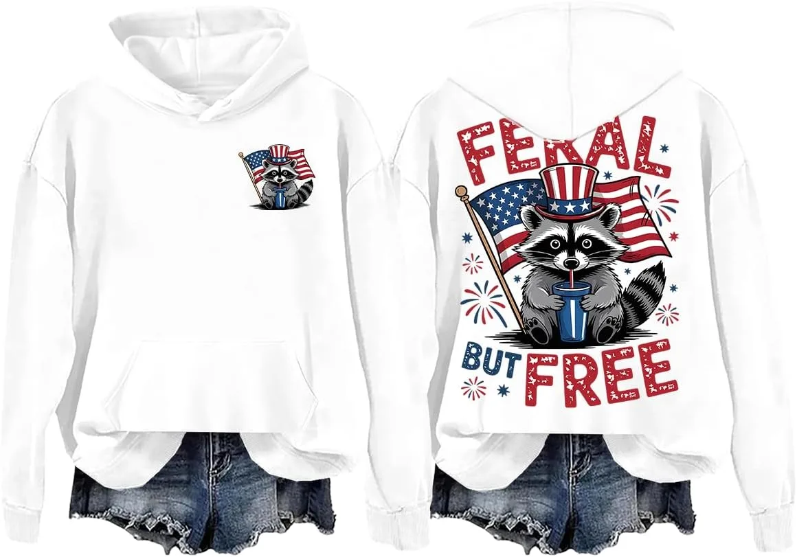 Толстовка Feral But Free с принтом енота
Толстовка Feral But Free с принтом енота