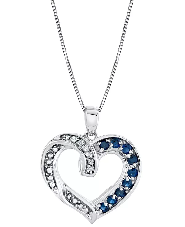 Подвеска в форме сердца с сапфиром (3/4 карата) на цепочке из стерлингового серебра Macy'S, silver
Подвеска в форме сердца с сапфиром (3/4 карата) на цепочке из стерлингового серебра Macy'S, silver