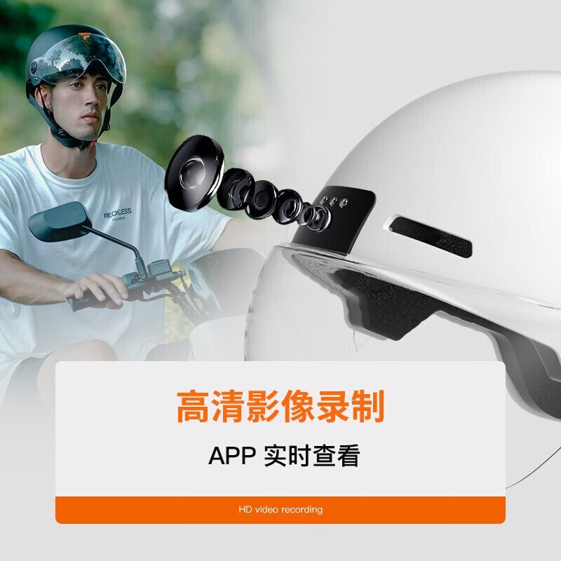 Велосипедный полушлем Foxwear M6 с камерой и WIFI, белый
Велосипедный полушлем Foxwear M6 с камерой и WIFI, белый