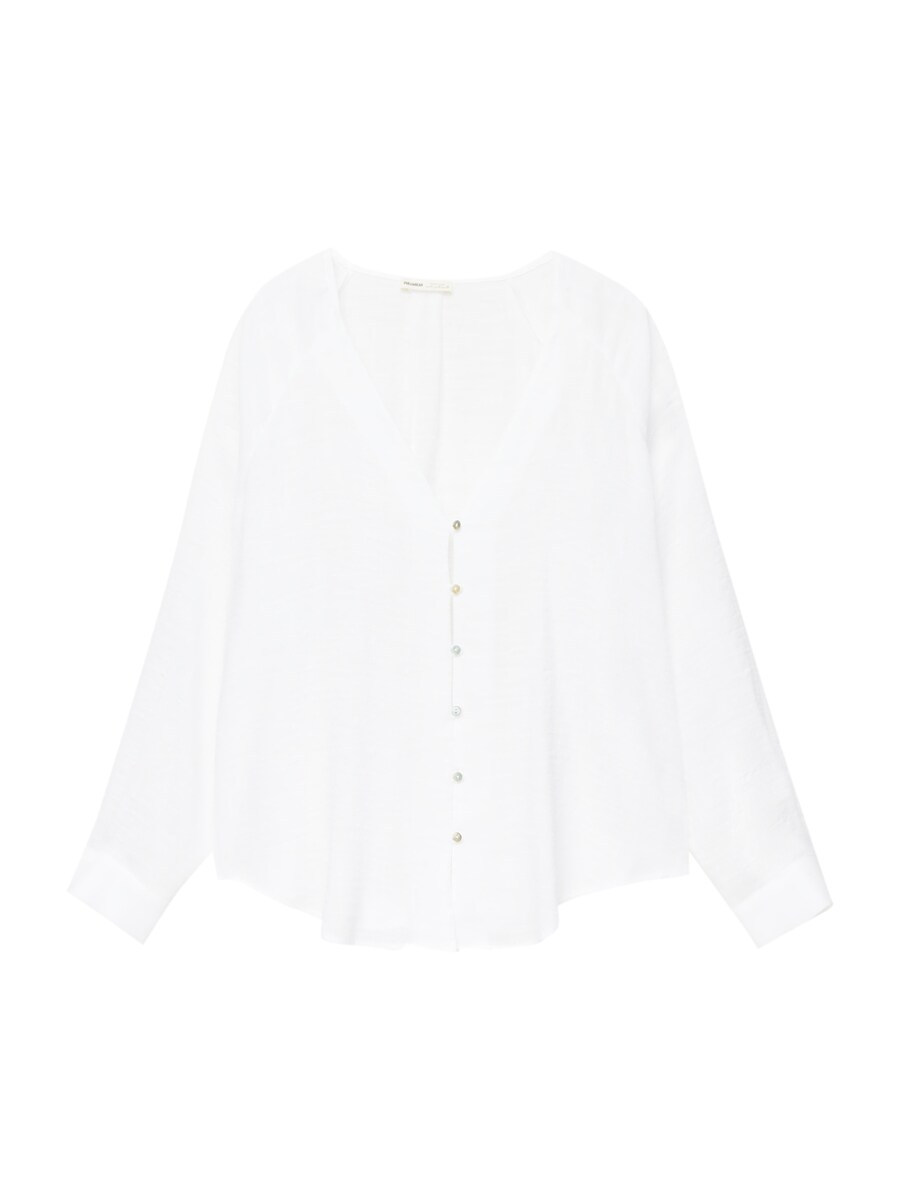 Блузка Pull&Bear, белый
Блузка Pull&Bear, белый