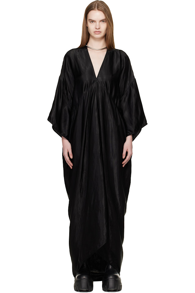 Платье-Макси Temple Tommykite Rick Owens, черный
Платье-Макси Temple Tommykite Rick Owens, черный