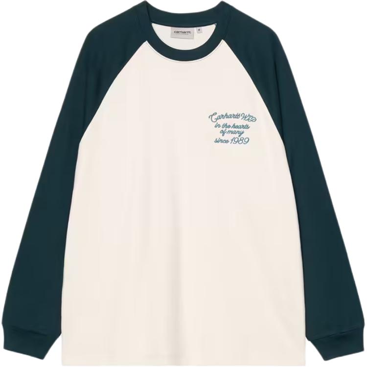 Футболка с длинным рукавом и круглым вырезом Carhartt WIP, Wax/Deep Lake Color
Футболка с длинным рукавом и круглым вырезом Carhartt WIP, Wax/Deep Lake Color