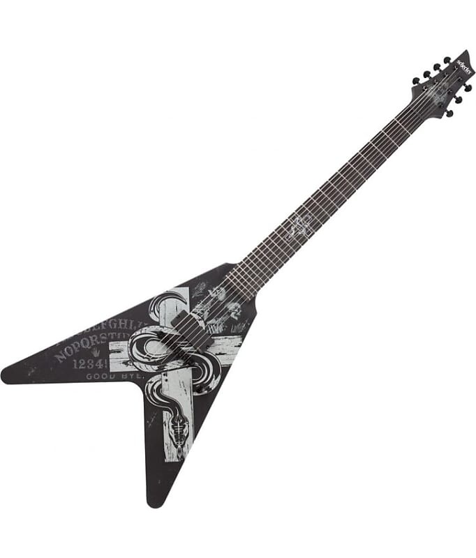 Электрогитара Schecter V-7 Chris Howorth Snake Cross Electric Guitar in Satin Black
Электрогитара Schecter V-7 Chris Howorth Snake Cross Electric Guitar in Satin Black
