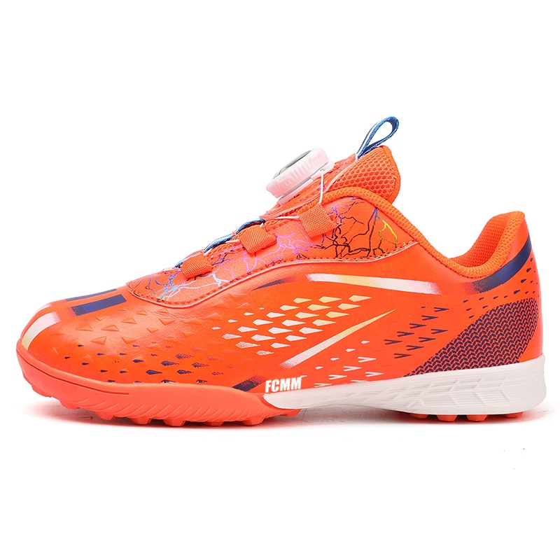 Противоскользящие и дышащие футбольные бутсы для детей FCMM, оранжевый
Противоскользящие и дышащие футбольные бутсы для детей FCMM, оранжевый