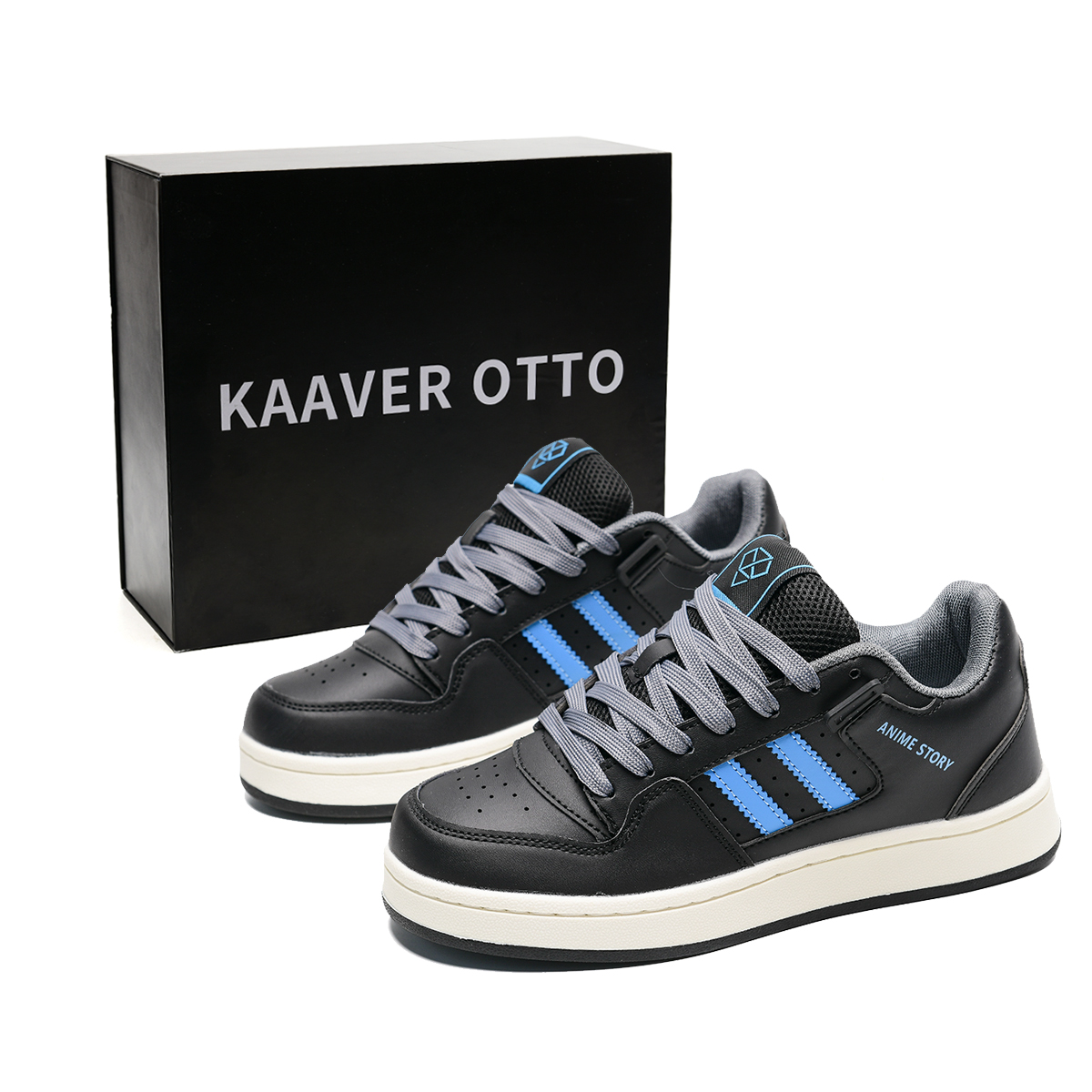 KAAVER OTTO Износостойкие лоу-топ скейтерские кроссовки унисекс бело-синие - сине-черные, цвет Blue Black
KAAVER OTTO Износостойкие лоу-топ скейтерские кроссовки унисекс бело-синие - сине-черные, цвет Blue Black