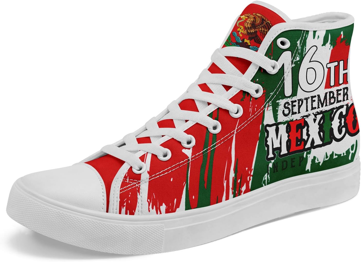 Высокие кеды с принтом мексиканского флага, удобная резиновая подошва, дышащая сетчатая подкладка, повседневная обувь для мужчин и женщин Awsole, белый/красный/зеленый
Высокие кеды с принтом мексиканского флага, удобная резиновая подошва, дышащая сетчатая подкладка, повседневная обувь для мужчин и женщин Awsole, белый/красный/зеленый