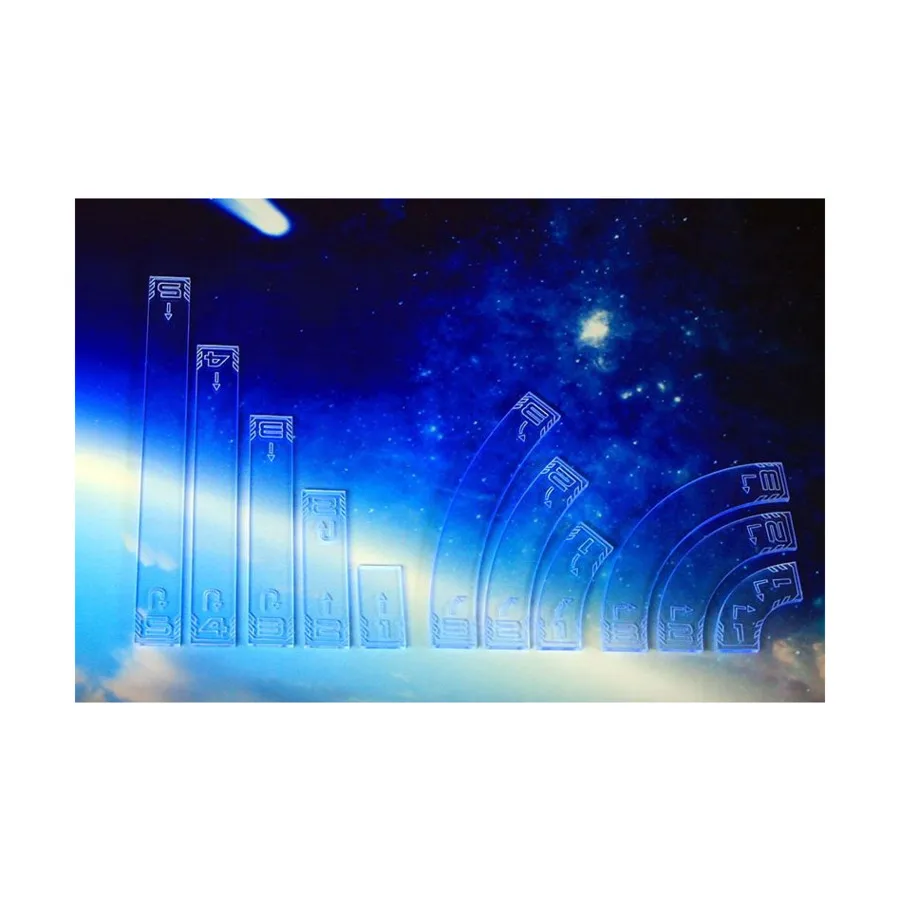 Набор шаблонов маневров космического крыла - синий, Thor Miniatures - Markers & Tokens
Набор шаблонов маневров космического крыла - синий, Thor Miniatures - Markers & Tokens