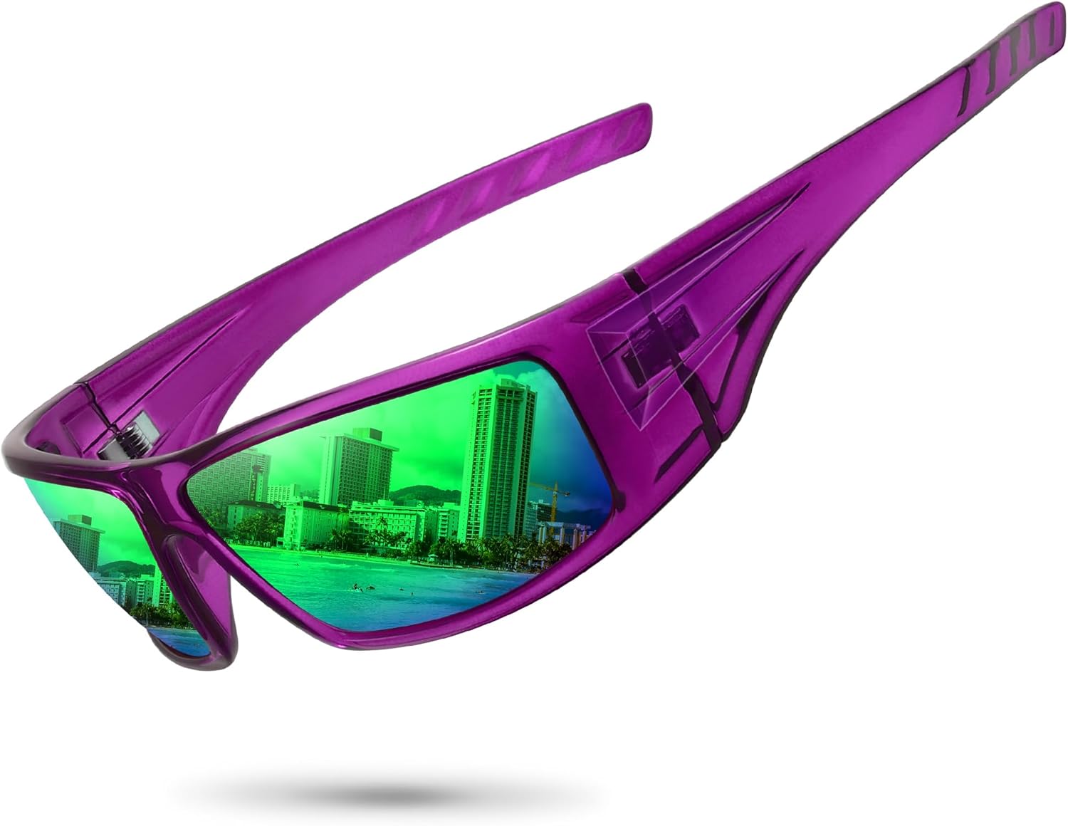 Поляризованные спортивные солнцезащитные очки для мужчин и женщин, небьющаяся оправа, для велоспорта, рыбалки, обтекаемая форма, защита от УФ-излучения UV400 Ofwin, 1-clear Purple/Green Mirror Lens
Поляризованные спортивные солнцезащитные очки для мужчин и женщин, небьющаяся оправа, для велоспорта, рыбалки, обтекаемая форма, защита от УФ-излучения UV400 Ofwin, 1-clear Purple/Green Mirror Lens