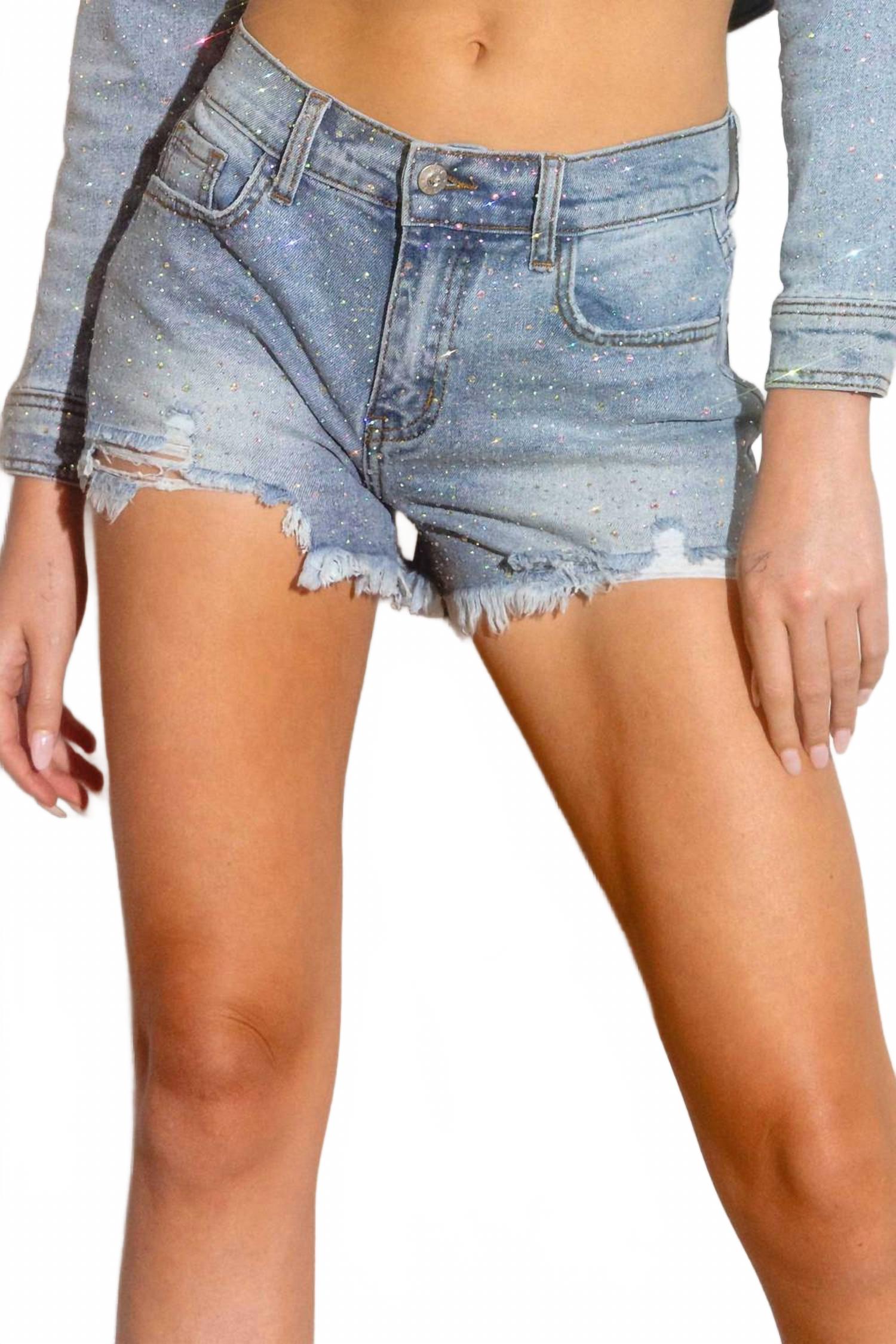 Женские иридисцентные шорты со стразами в светло-каменном оттенке Vibrant M.I.U, Light Stone
Женские иридисцентные шорты со стразами в светло-каменном оттенке Vibrant M.I.U, Light Stone