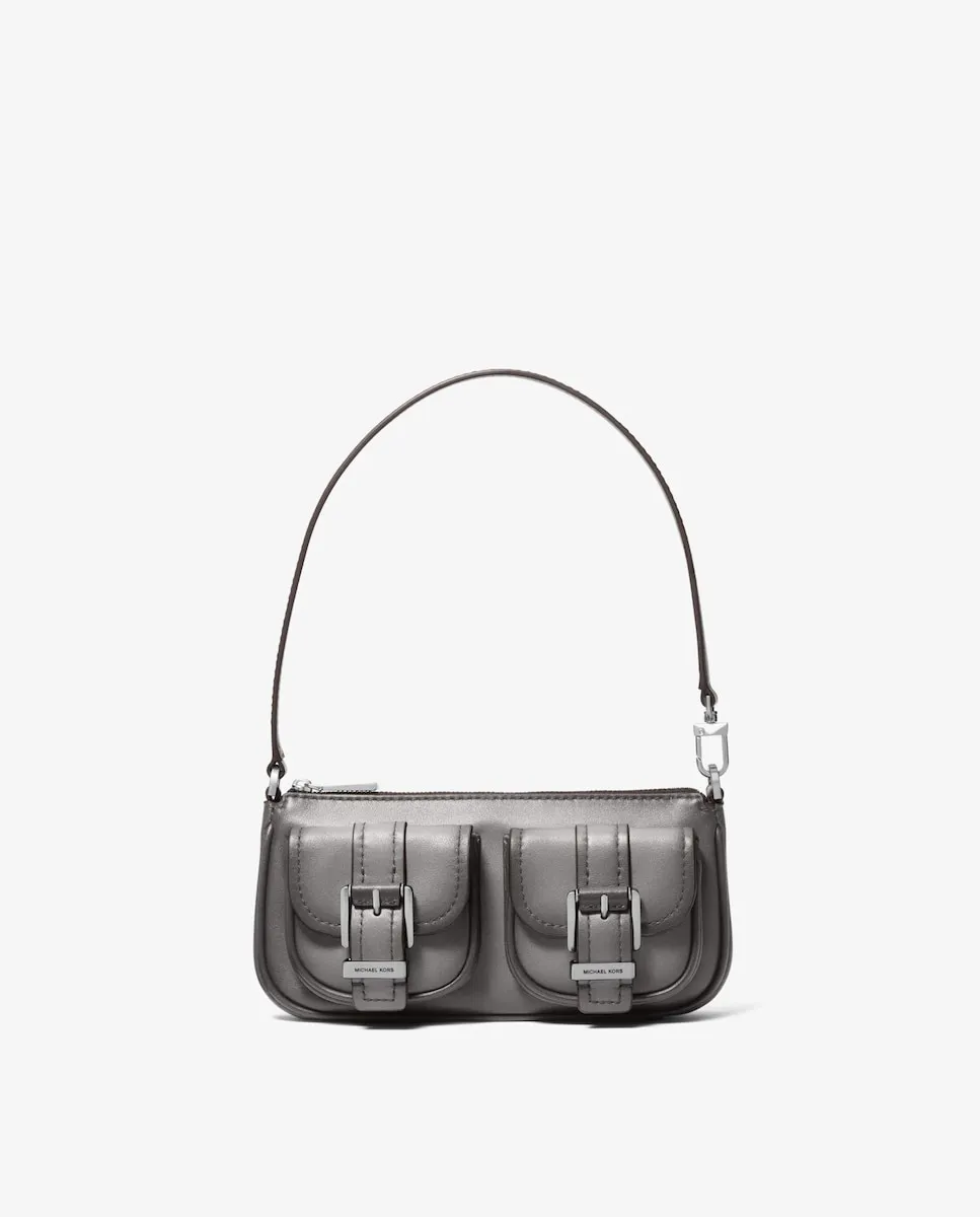 Маленькая сумка-тоут Pochette Zoe из дубленой кожи Michael Michael Kors, серовато-зеленый
Маленькая сумка-тоут Pochette Zoe из дубленой кожи Michael Michael Kors, серовато-зеленый