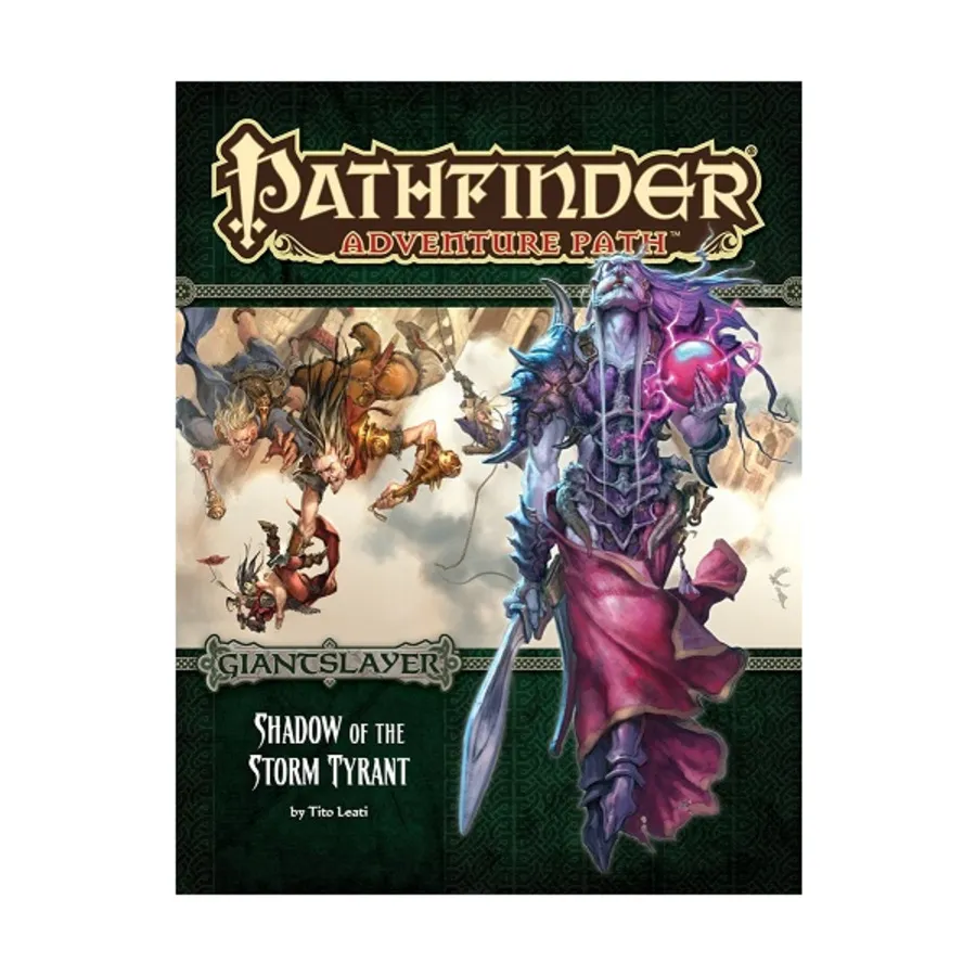 #96 "Giantslayer #6 - Shadow of the Storm Tyrant", Pathfinder Roleplaying Game (1st Edition) - Adventure Path #091 - #120, мягкая обложка
#96 "Giantslayer #6 - Shadow of the Storm Tyrant", Pathfinder Roleplaying Game (1st Edition) - Adventure Path #091 - #120, мягкая обложка