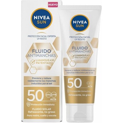 SUN ANTIMANCHES Флюид для лица SPF50 40 мл Nivea
SUN ANTIMANCHES Флюид для лица SPF50 40 мл Nivea