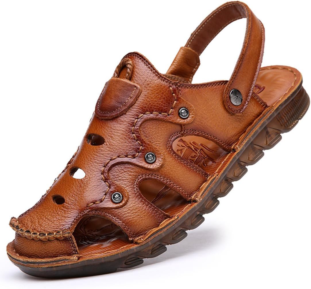 Мужские повседневные кожаные сандалии Rojeam, сандалии для рыбалки с закрытым носком, летняя обувь, желтый
Мужские повседневные кожаные сандалии Rojeam, сандалии для рыбалки с закрытым носком, летняя обувь, желтый