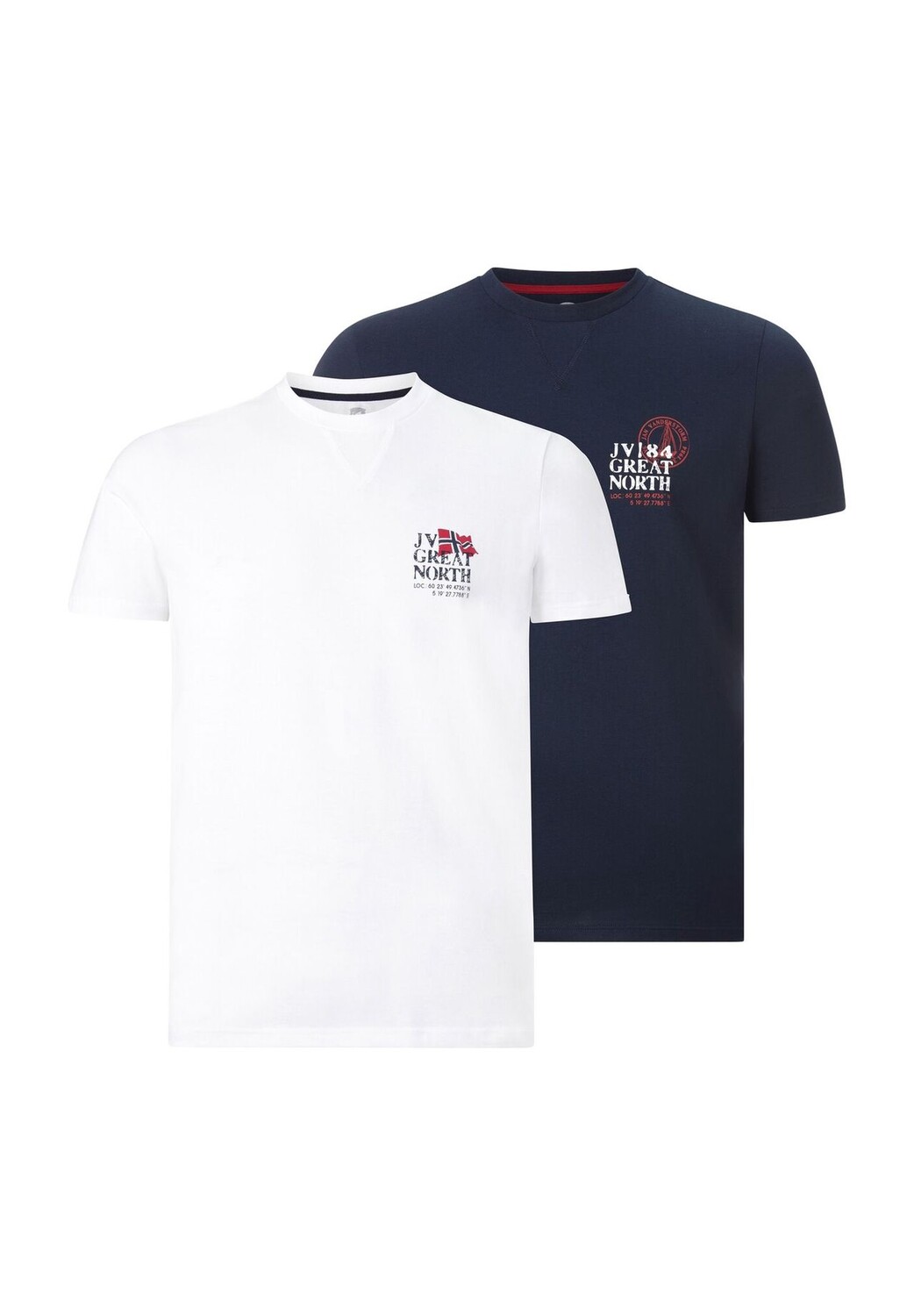 Двойная упаковка футболок ADEKE JAN VANDERSTORM 
Двойная упаковка футболок ADEKE JAN VANDERSTORM