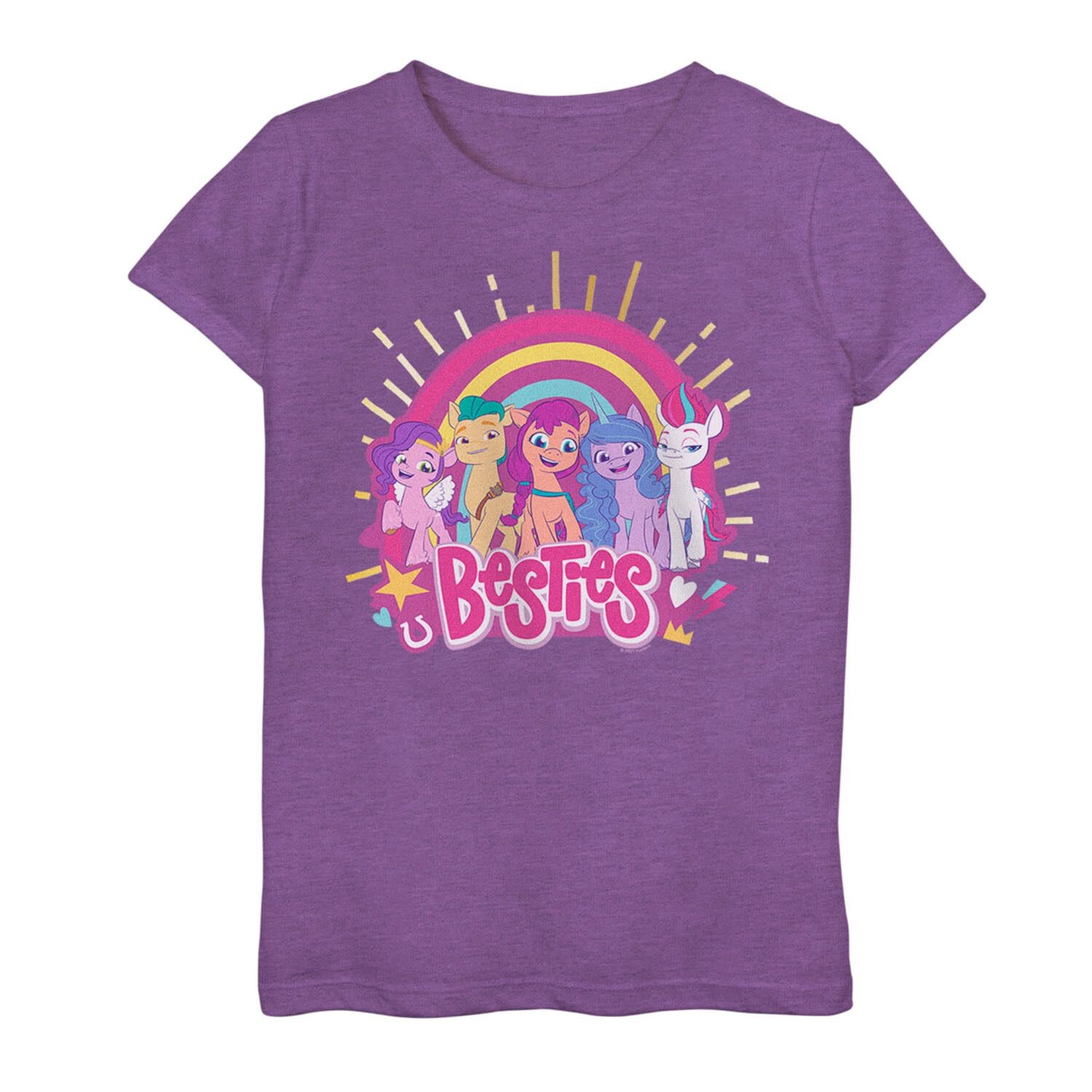Футболка с радужным рисунком My Little Pony Besties Group для девочек 7–16 лет Licensed Character
Футболка с радужным рисунком My Little Pony Besties Group для девочек 7–16 лет Licensed Character