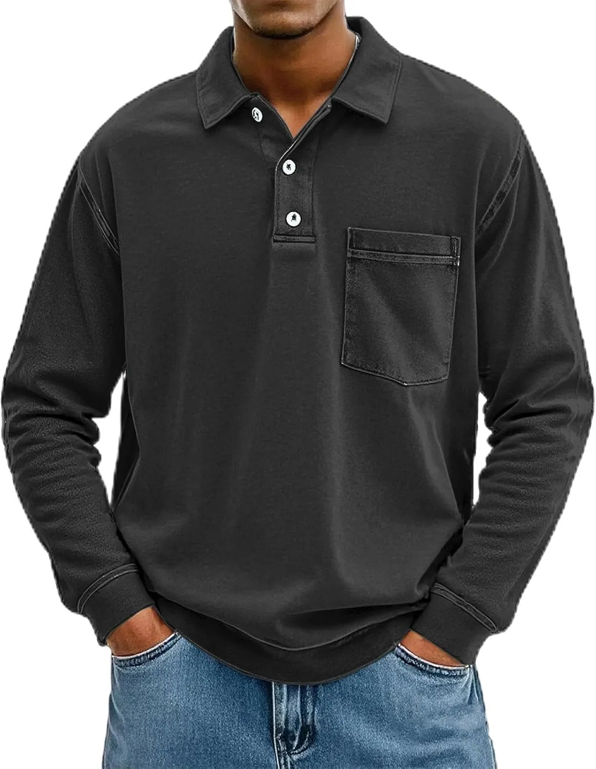 Мужская поло с коротким рукавом и карманом, свободная, легкая YSERB
Мужская поло с коротким рукавом и карманом, свободная, легкая YSERB