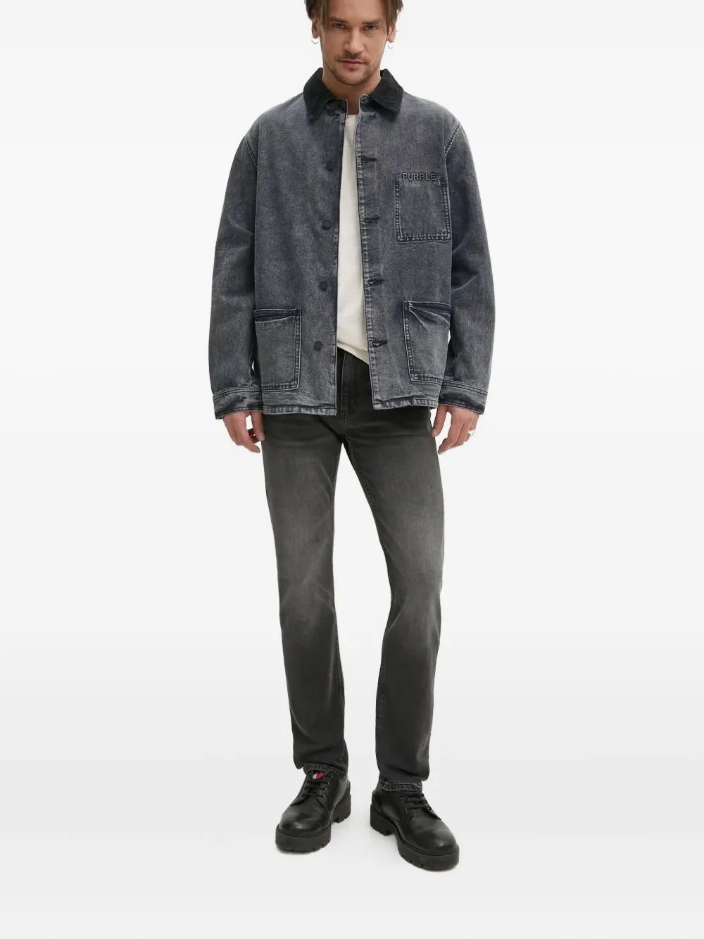 Джинсы прямого кроя с нашивкой-логотипом HUGO, серый
Джинсы прямого кроя с нашивкой-логотипом HUGO, серый