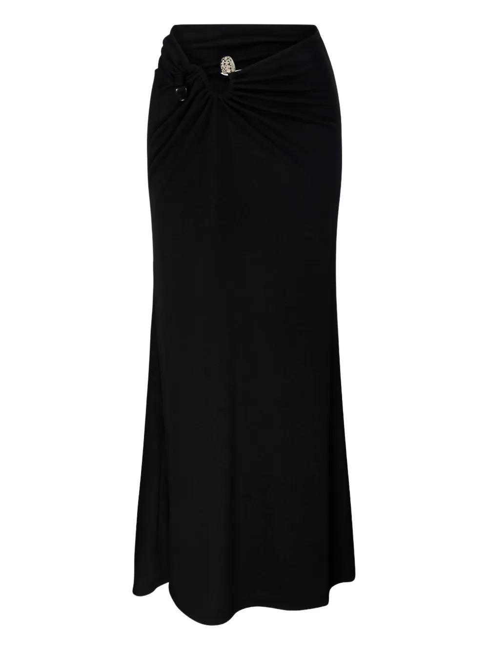 Длинная юбка из ребристой ткани с узлом Christopher Esber, черный
Длинная юбка из ребристой ткани с узлом Christopher Esber, черный