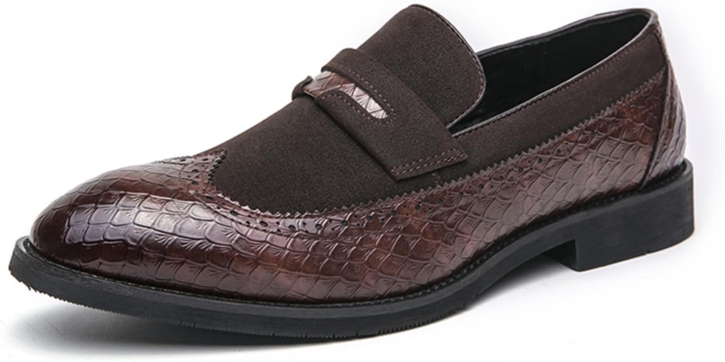 Мужские ретро туфли-лоферы на низком каблуке из замшевой кожи без шнуровки, с острым носком, нескользящей подошвой, повседневные для формального ношения, церковные, роскошные и удобные для работы Qwuieoin, коричневый
Мужские ретро туфли-лоферы на низком каблуке из замшевой кожи без шнуровки, с острым носком, нескользящей подошвой, повседневные для формального ношения, церковные, роскошные и удобные для работы Qwuieoin, коричневый