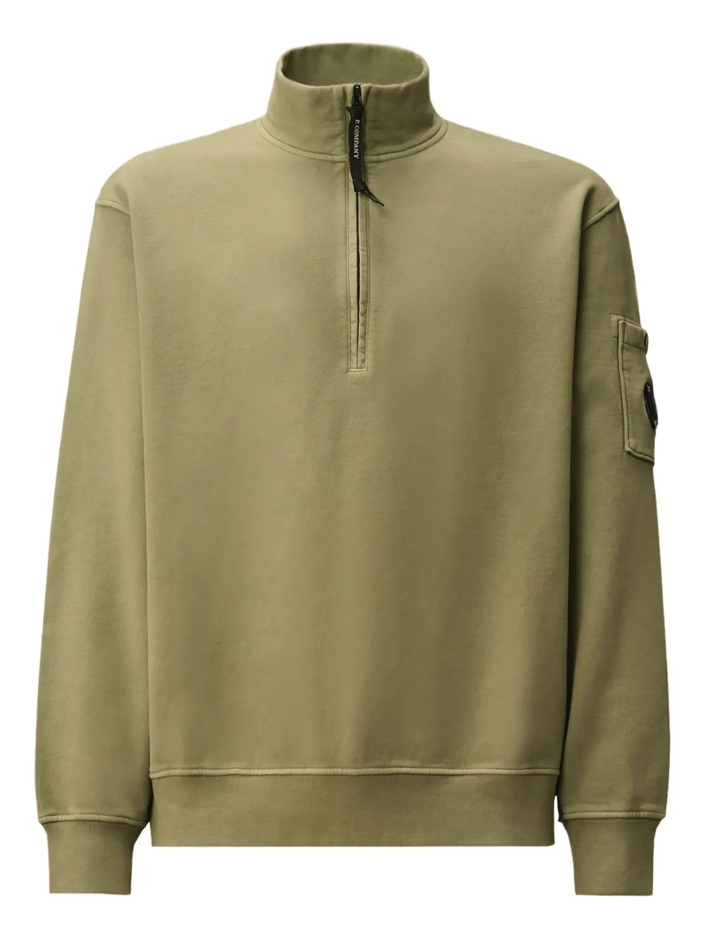 Толстовка с воротником на молнии и карманом C.P. Company, зеленый
Толстовка с воротником на молнии и карманом C.P. Company, зеленый