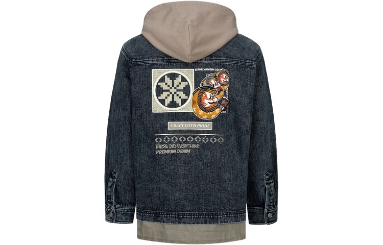 Джинсовая куртка мужская черная Evisu, черный
Джинсовая куртка мужская черная Evisu, черный