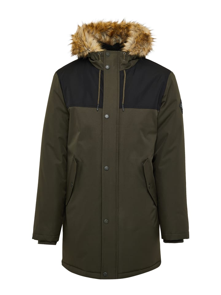 Зимняя куртка THB Jacket Parkston в цвете черный/хаки Threadbare
Зимняя куртка THB Jacket Parkston в цвете черный/хаки Threadbare
