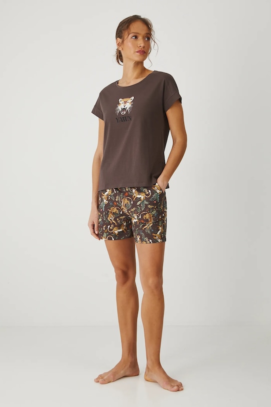 Хлопковая пижама Medicine, коричневый
Хлопковая пижама Medicine, коричневый