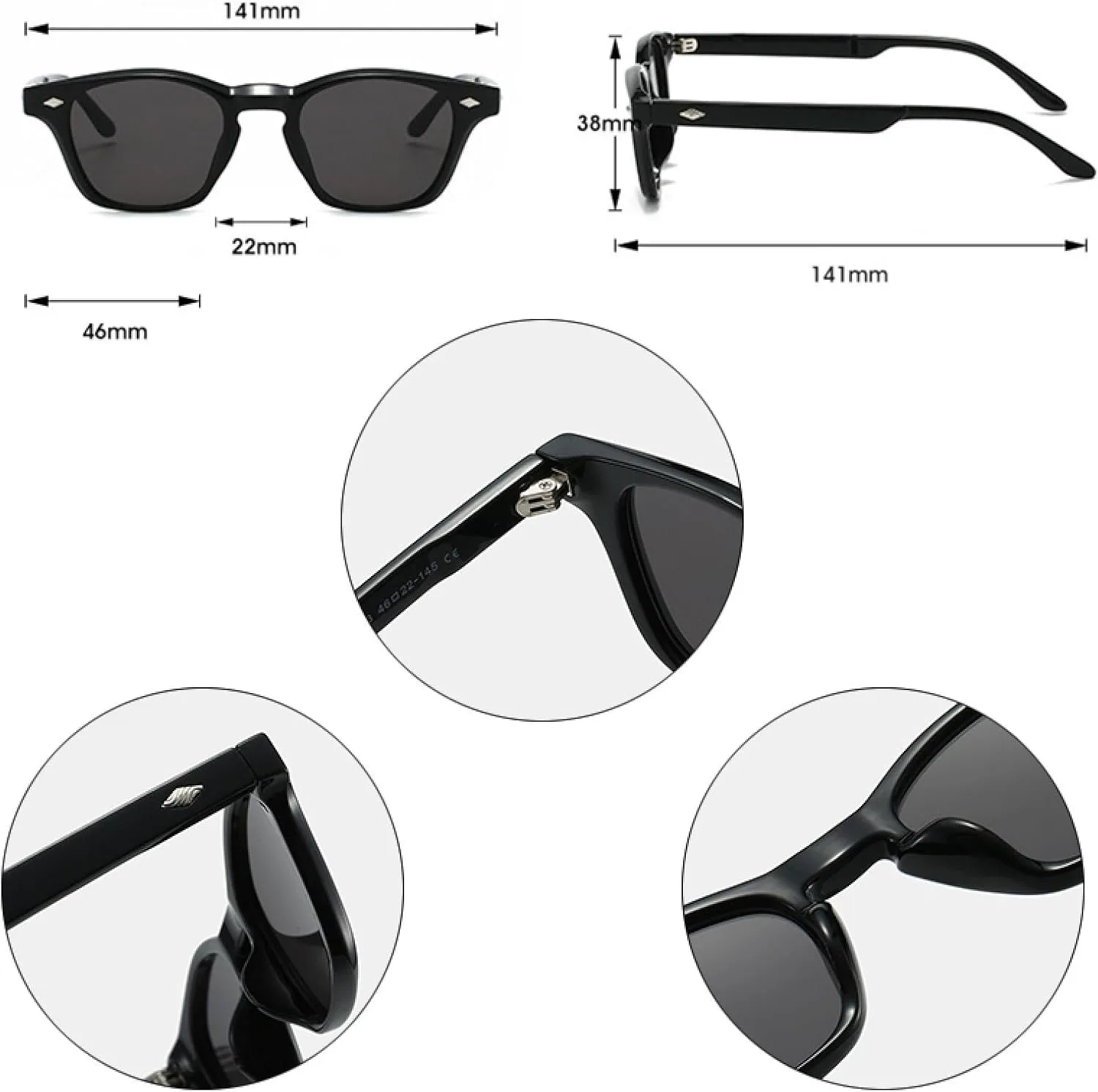 Модные женские солнцезащитные очки «кошачий глаз» в стиле ретро с заклепками, мужские — зеленый чай, защита от УФ-излучения UV400 HHZZYVY, Brown Champagne
Модные женские солнцезащитные очки «кошачий глаз» в стиле ретро с заклепками, мужские — зеленый чай, защита от УФ-излучения UV400 HHZZYVY, Brown Champagne