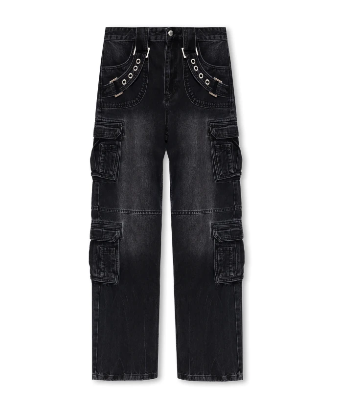 Джинсы карго из коллекции In a dark echo Misbhv, черный
Джинсы карго из коллекции In a dark echo Misbhv, черный