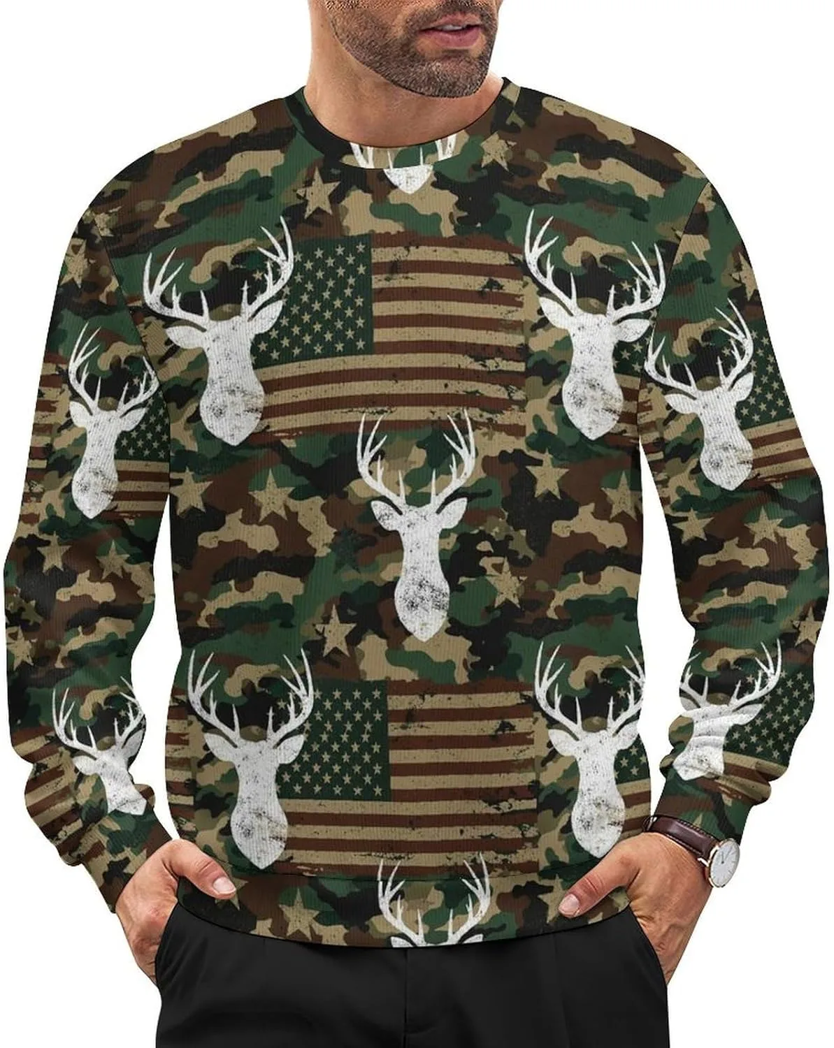 Мужской свитер свободного кроя с длинными рукавами Meaudiwes
Мужской свитер свободного кроя с длинными рукавами Meaudiwes