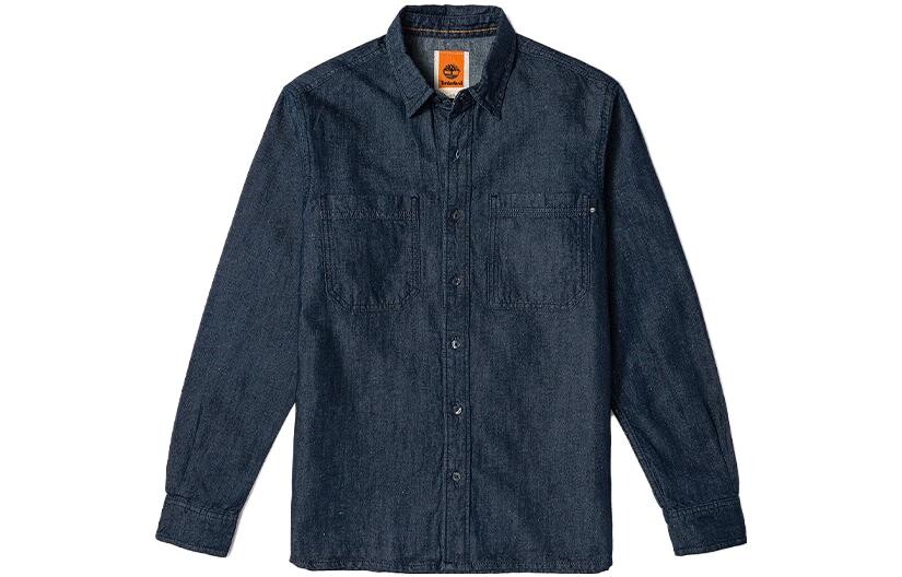 Рубашка мужская чернильно-синяя Timberland, синий 
Рубашка мужская чернильно-синяя Timberland, синий