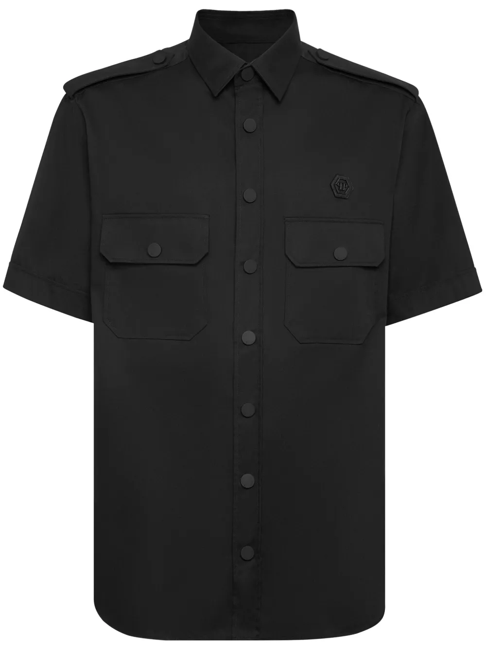 Рубашка с короткими рукавами и логотипом Philipp Plein, черный
Рубашка с короткими рукавами и логотипом Philipp Plein, черный