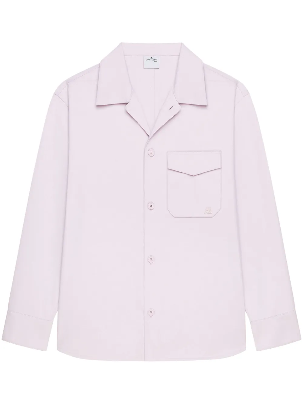 Рубашка с нагрудным карманом Courrèges, розовый 
Рубашка с нагрудным карманом Courrèges, розовый