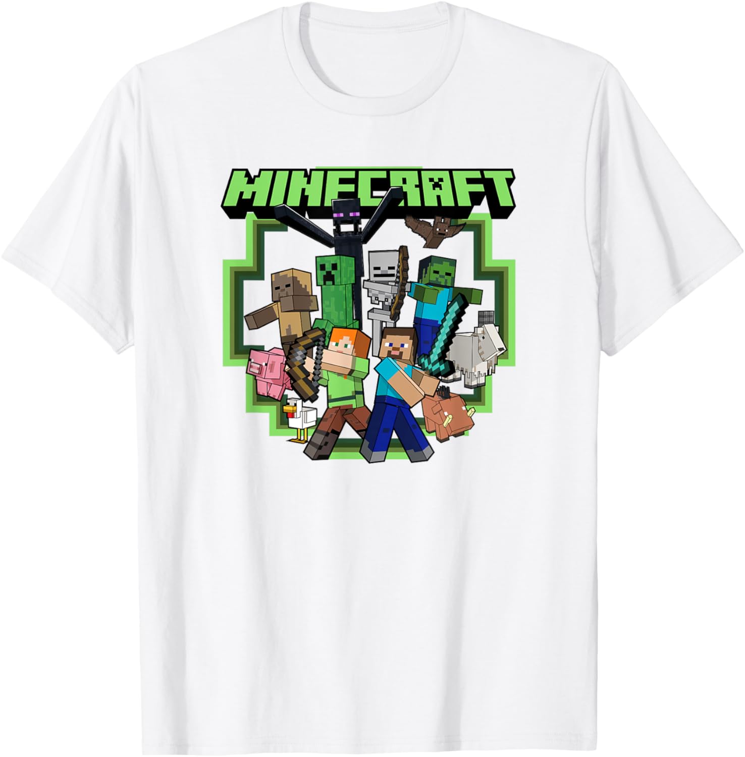 Футболка с логотипом Minecraft Group Burst, белая
Футболка с логотипом Minecraft Group Burst, белая