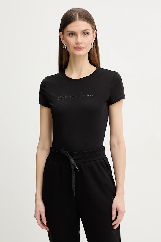 Хлопковая футболка Armani Exchange, черный
Хлопковая футболка Armani Exchange, черный