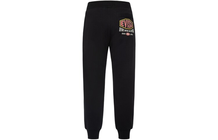 Трикотажные спортивные штаны унисекс Evisu, черный 
Трикотажные спортивные штаны унисекс Evisu, черный