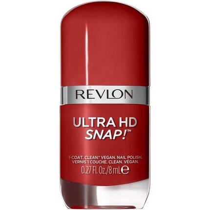 Лак для ногтей Revlon Ultra HD Snap, долговечный, веганская формула, быстросохнущий, один слой, полное покрытие, цвет, 8 мл, красный и настоящий
Лак для ногтей Revlon Ultra HD Snap, долговечный, веганская формула, быстросохнущий, один слой, полное покрытие, цвет, 8 мл, красный и настоящий