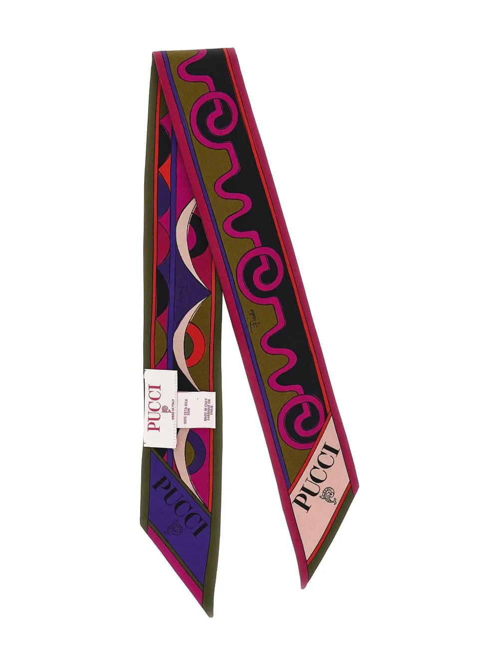 Шелковый платок-бандо с узором PUCCI, зеленый
Шелковый платок-бандо с узором PUCCI, зеленый