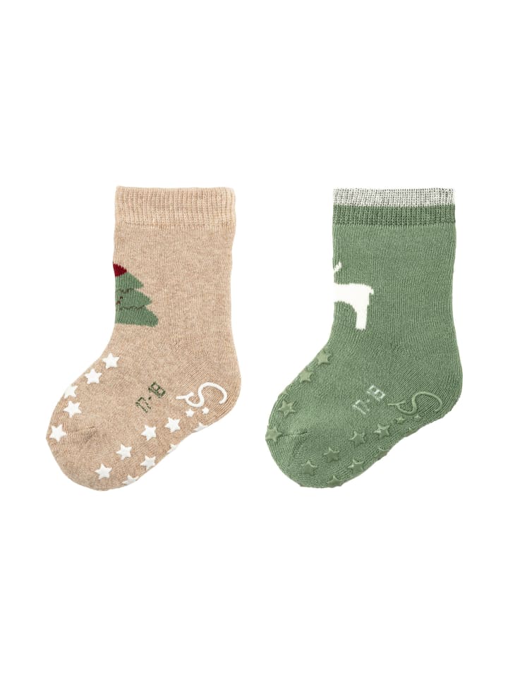 Носки ABS для ползания, 2 шт., рождественские, бежевые Sterntaler
Носки ABS для ползания, 2 шт., рождественские, бежевые Sterntaler