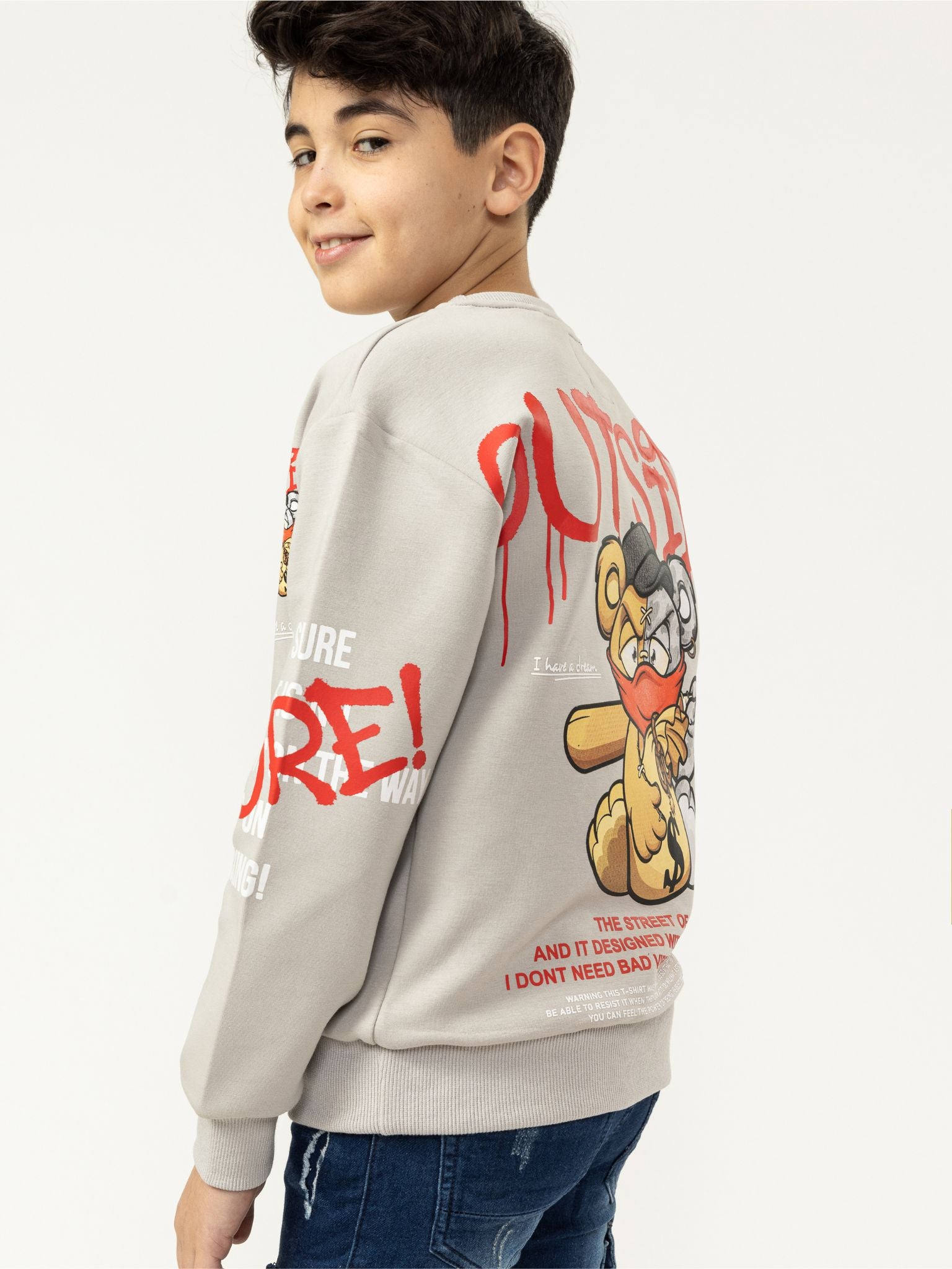 МОДНАЯ ТОЛСТОВКА С ГРАФИЧЕСКИМ МЕДВЕДЕМ Noizz, серый
МОДНАЯ ТОЛСТОВКА С ГРАФИЧЕСКИМ МЕДВЕДЕМ Noizz, серый