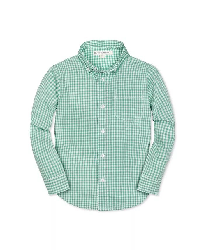 Рубашка на пуговицах с длинными рукавами из органического поплина для мальчиков Hope & Henry, розовый
Рубашка на пуговицах с длинными рукавами из органического поплина для мальчиков Hope & Henry, розовый