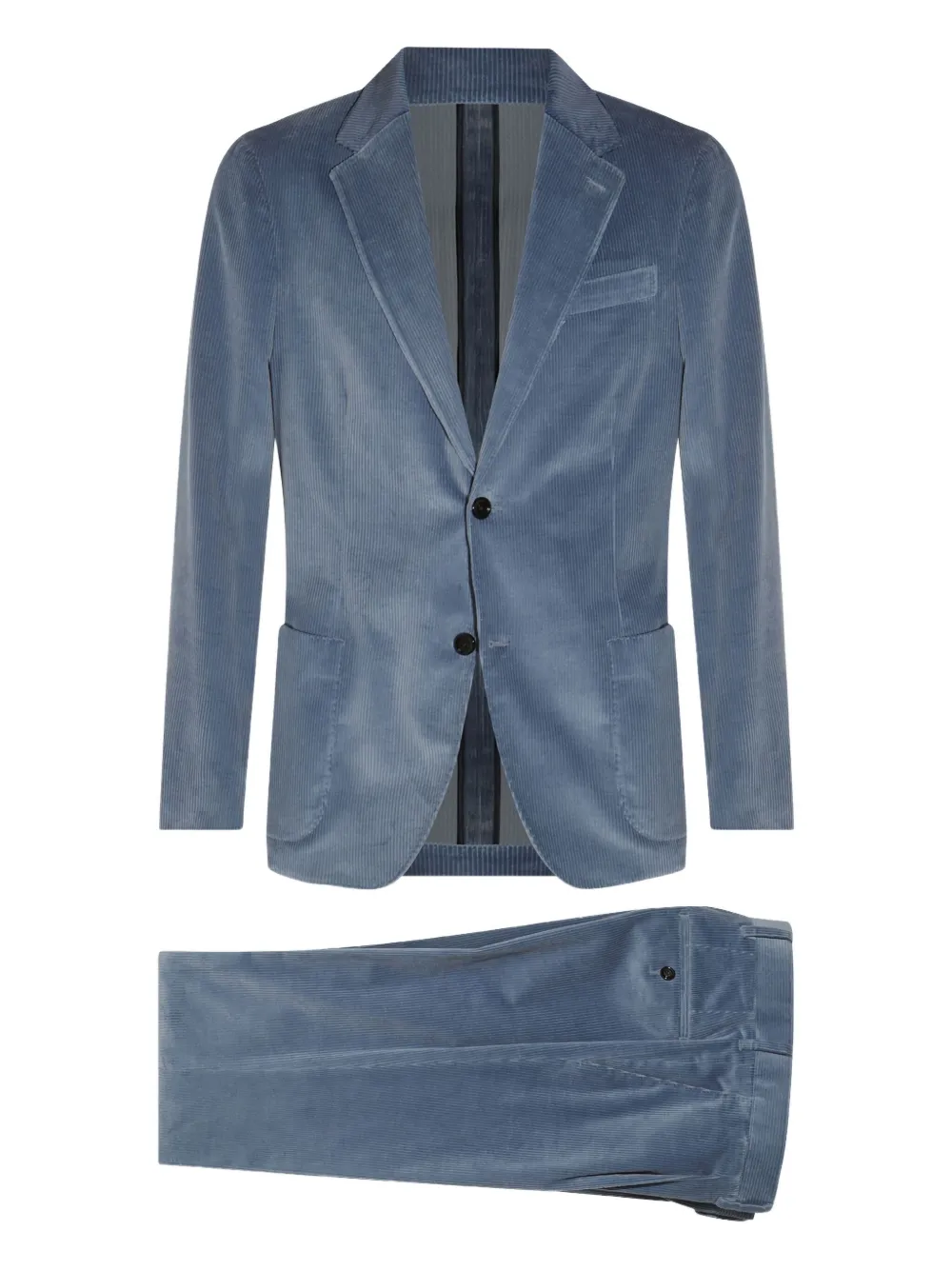 Вельветовый костюм с двумя пуговицами Lardini, синий
Вельветовый костюм с двумя пуговицами Lardini, синий