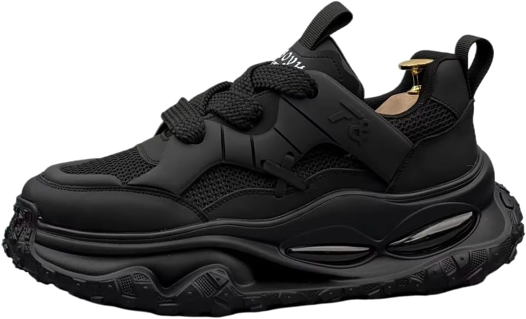 Мужские стильные высокие кожаные кроссовки Y2K с сетчатыми вставками, удобные для повседневной носки, с увеличением роста на 5 см для ежедневной активности и уличного стиля Ctkvbmeoi, черный
Мужские стильные высокие кожаные кроссовки Y2K с сетчатыми вставками, удобные для повседневной носки, с увеличением роста на 5 см для ежедневной активности и уличного стиля Ctkvbmeoi, черный