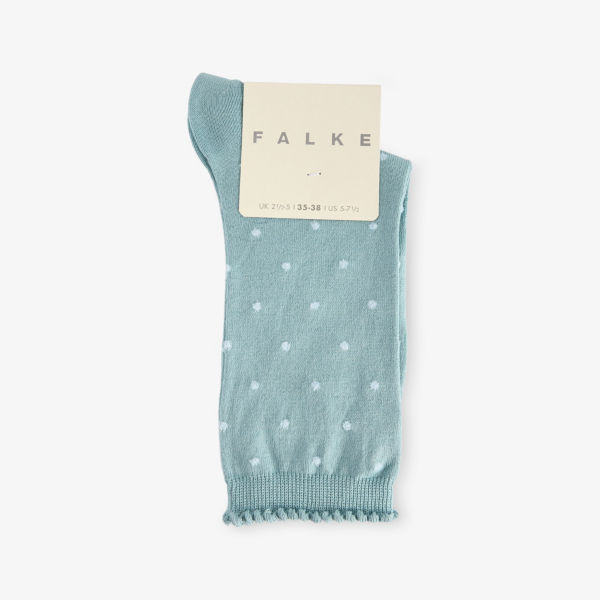 Носки Falke из смесового хлопка в горошек, голубой
Носки Falke из смесового хлопка в горошек, голубой